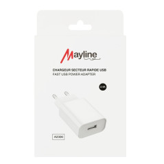 Chargeur secteur Mayline USB 2,4 A 12W