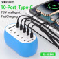 Smart Charger RELIFE RL-309M – 10 USB-C Ports Smart Charger RELIFE RL-309M – 10 USB-C Ports