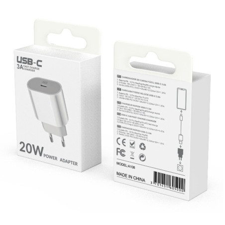 Charger D-power USB-C 20W PD A018/CH1200 – White