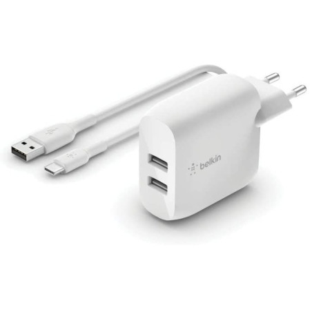 Belkin Wall Charger with USB-C to USB-A Cable – 24W WCE001VF1MWH