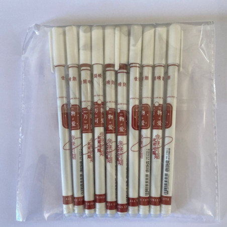 Erasable Ink Pen ECO – 0.5mm Peace and Joy Red, red stripes (10-pack)