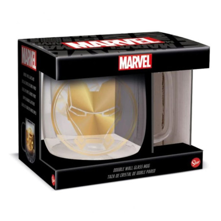 Mug en verre double paroi Stor Marvel Iron Man – 290 mL