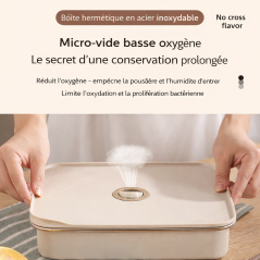 Boîte hermétique 1100 ml inox 304 kakam | Smarty