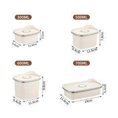 Boîte hermétique 1100 ml inox 304 kakam | Smarty