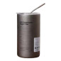 Insulated Bottle ECO with Stainless Steel Straw – 350ml, Gray Insulated Bottle ECO with Stainless Steel Straw – 350ml, Gray
