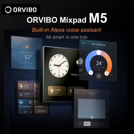 Voice Control Panel ORVIBO MixPad M5 V35X – Black 100-240V