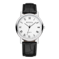 Montre à quartz Modiya pour homme – bracelet cuir PU, chiffres numériques noir