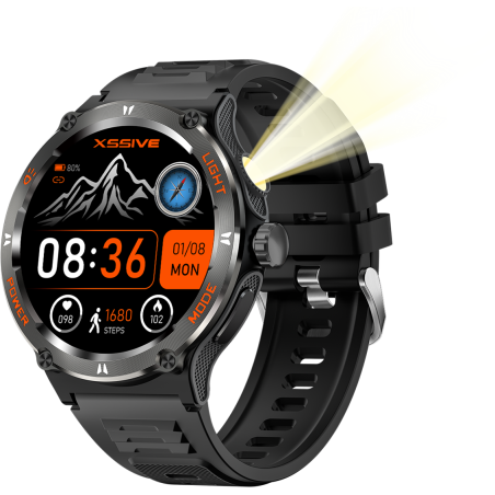 AMOLED Smartwatch XSSIVE XSS-SW8 – Black with outdoor light