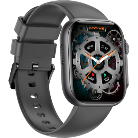 AMOLED HD Smartwatch XSSIVE XSS-SW6B – Black silicone strap