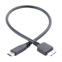 Câble Type-C / Micro-B - LinQ TPC-9330 30cm Noir - Alimentation Ref A2