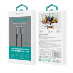 Câble Type-C / Type-C Fonctionnel USB4.0 - Devia Vitesse Extrême Serie