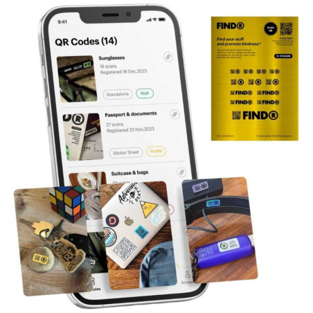 Autocollants QR code - FindR Sticker - Alliag