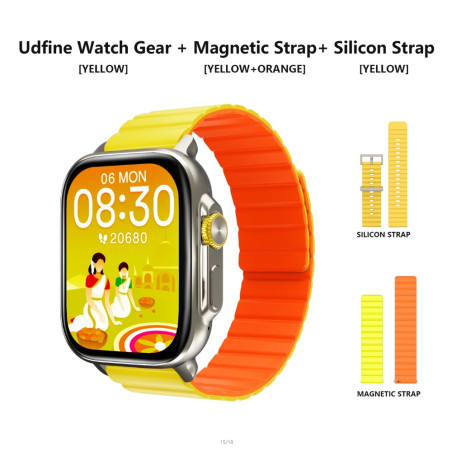 Smartwatch Udfine Watch Gear – Yellow U23YEL03GL