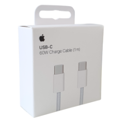 Câble USB‑C / USB-C Nylon Tressé 60W MQKJ3ZM/A - 1M - Retail box (Appl