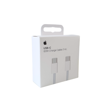 Câble USB‑C / USB-C Nylon Tressé 60W MQKJ3ZM/A - 1M - Retail box (Appl