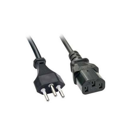 Câble d'alimentation PC Moniteur Type-L Suisse avec Fiche Schuko LinQ