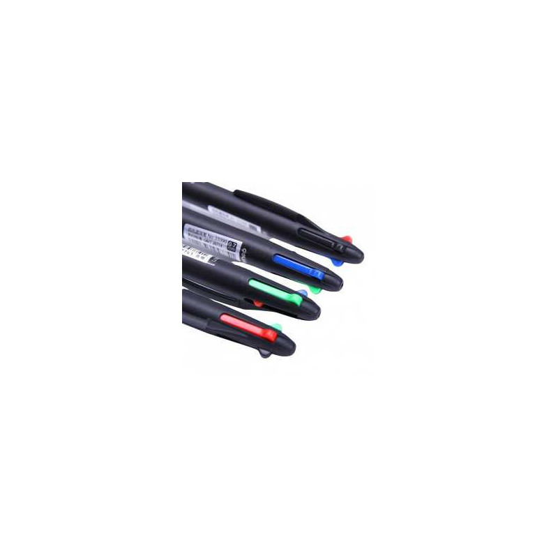 Deli Stylo à Bille Multicolore 4 En 1 0.7MM Couleur pour une Présentation Colorée Deli Stylo à Bille Multicolore 4 En 1 0.7MM Couleur pour une Présentation Colorée
