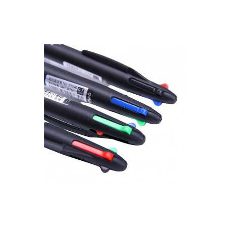 Deli Stylo à Bille Multicolore 4 En 1 0.7MM Couleur pour une Présentat