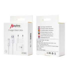 Kit Chargeur 10W Câble Micro 1M (Mayline) - Alimentation Ref A1005 | S
