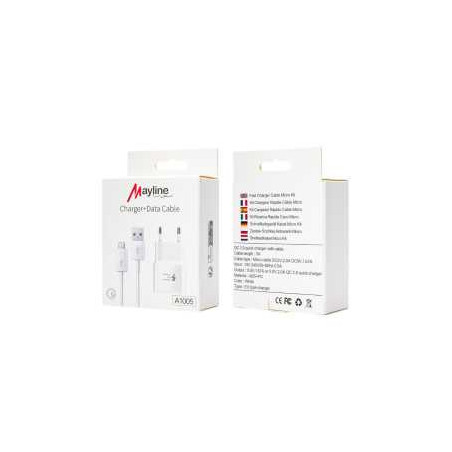 Kit Chargeur 10W Câble Micro 1M (Mayline) - Alimentation Ref A1005 | S