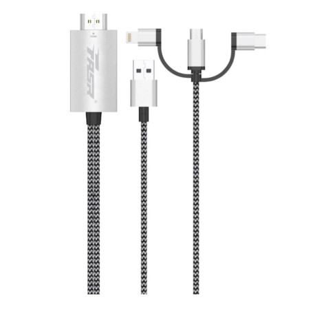 HDMI TV Cable FASR AD9 – Type-C / Lightning / Micro-USB combo 2m