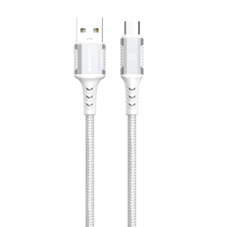 Braided USB-A to Micro USB Charging Cable XSSIVE XSS-BR-AM-W – 1m 18W White