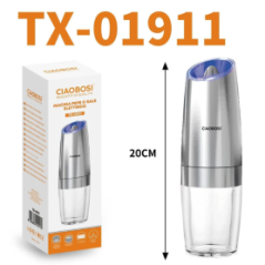 Moulin Électrique à Poivre ou Sel CIAOBOSI TX-01911 - 4 piles AAA (non