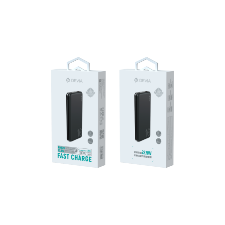 Power Bank 10000 mAh 22.5W Compatible avec Type C / USB / Micro Devia