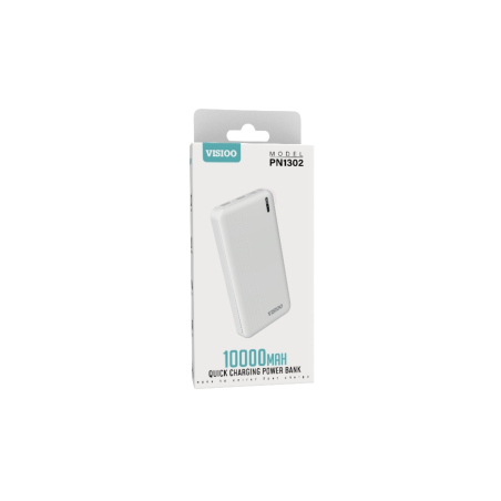 Power Bank 10000mAh - VISIOO PN1302 - Blanc - Alimentation Ref A3052 |