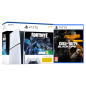 Console Sony PlayStation 5 - PS5 Slim Edition Standard Blanc - 1 To - Bundle Fortnite Étoile Cobalt + Call Of Duty Black OPS6