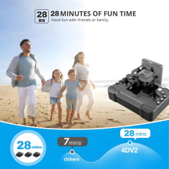 Mini drone RC pliable RTF 4 batteries | Smarty