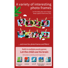 Appareil photo enfant édition Noël ECO – 9,6 MP 1080p