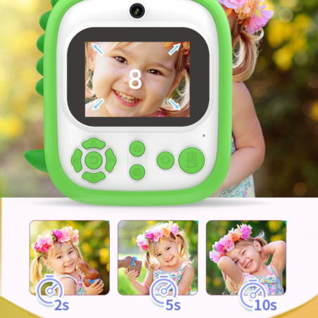 Appareil photo instantané enfant ECO – 12 MP 1080p Dragon vert