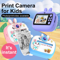 Appareil photo instantané enfant Lapin bleu | Smarty