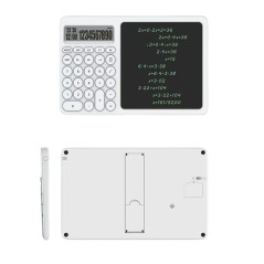 Tablette d'écriture LCD calculatrice blanc | Smarty