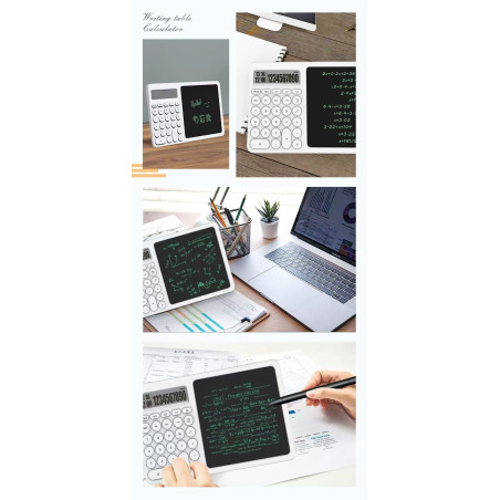 LCD Writing Tablet with Calculator ECO – Yellow