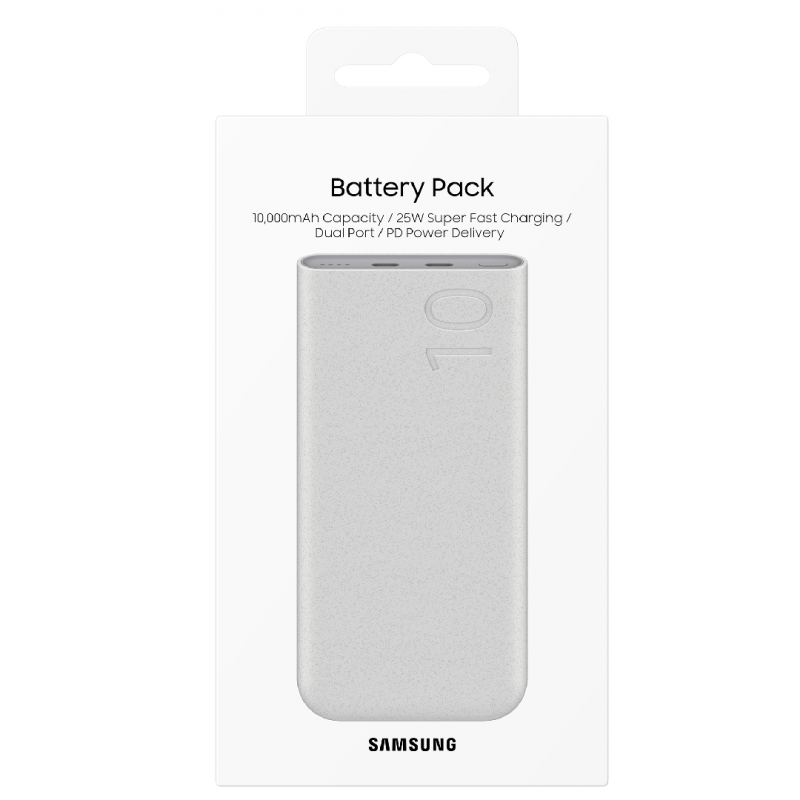 Power Bank 10000mAh Samsung - PD 25W - Blanc — Samsung · Smarty Paris 18e