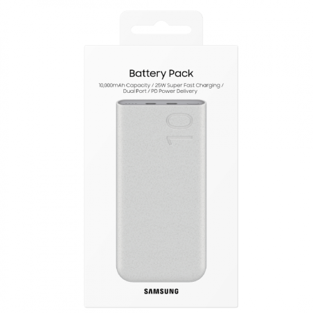 Power Bank 10000mAh Samsung - PD 25W - Blanc | Smarty Paris 