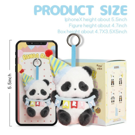 Blind box plush 52TOYS Panda Roll Party Series – polyester 12 cm