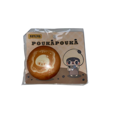 Plush Pin Badge 52TOYS POUKAPOUKA Cookie Poka – 6 cm
