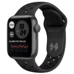 Montre Connectée Apple Watch Series SE GPS 44mm Nike Noir av