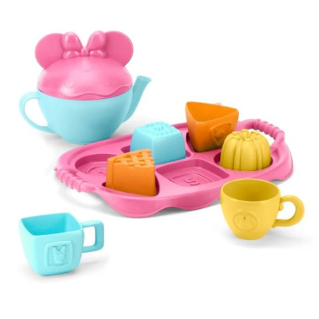 Toy Tea Set Disney Minnie Mouse & Friends – Recycled Plastic, 9-Piece Pink