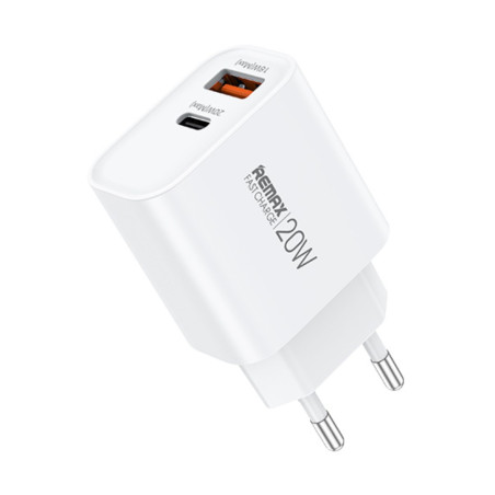 Chargeur 20W REMAX RP-U120 USB Type-C blanc