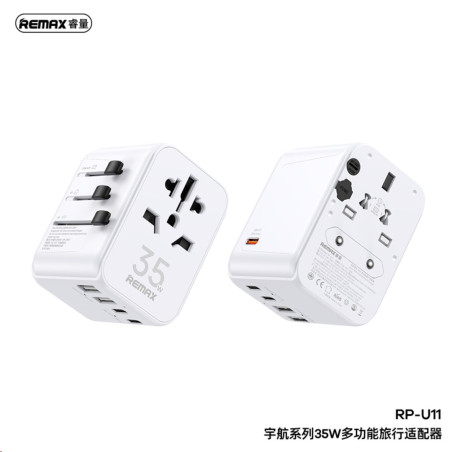 Chargeur voyage 35W REMAX RP-U11 multi-prise