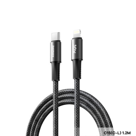 Câble REMAX C15 USB-C vers Lightning 30W 1,2 m | Smarty