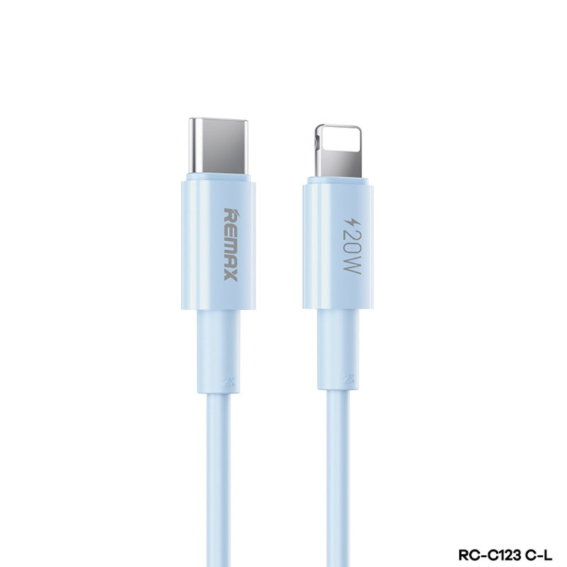 Câble REMAX Dofon RC-C123 – Type-C / Lightning 20W 2 m Bleu Câble REMAX Dofon RC-C123 – Type-C / Lightning 20W 2 m Bleu