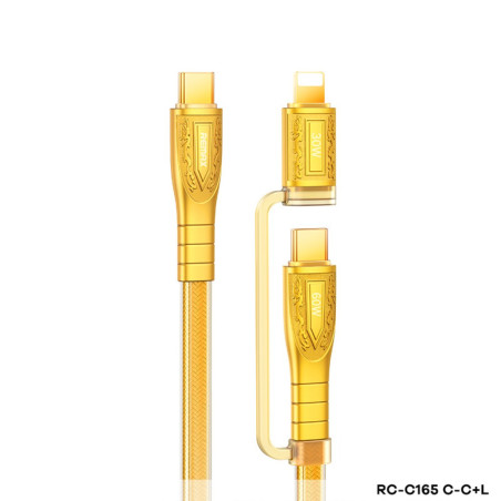Câble 2-en-1 REMAX RC-C165 60W 1,2 m Or