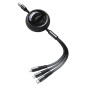 3-in-1 Cable REMAX Linon RC-C033 – USB/Lightning/USB-C/Micro USB 15W 1.2 m Black 3-in-1 Cable REMAX Linon RC-C033 – USB/Lightning/USB-C/Micro USB 15W 1.2 m Black