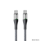 USB-C Cable REMAX Intelyelec RC-C115 – USB-C to USB-C 100W 1.2 m Silver USB-C Cable REMAX Intelyelec RC-C115 – USB-C to USB-C 100W 1.2 m Silver