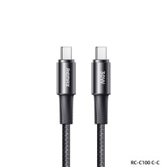 Câble REMAX RC-C100 USB-C 30W noir | Smarty